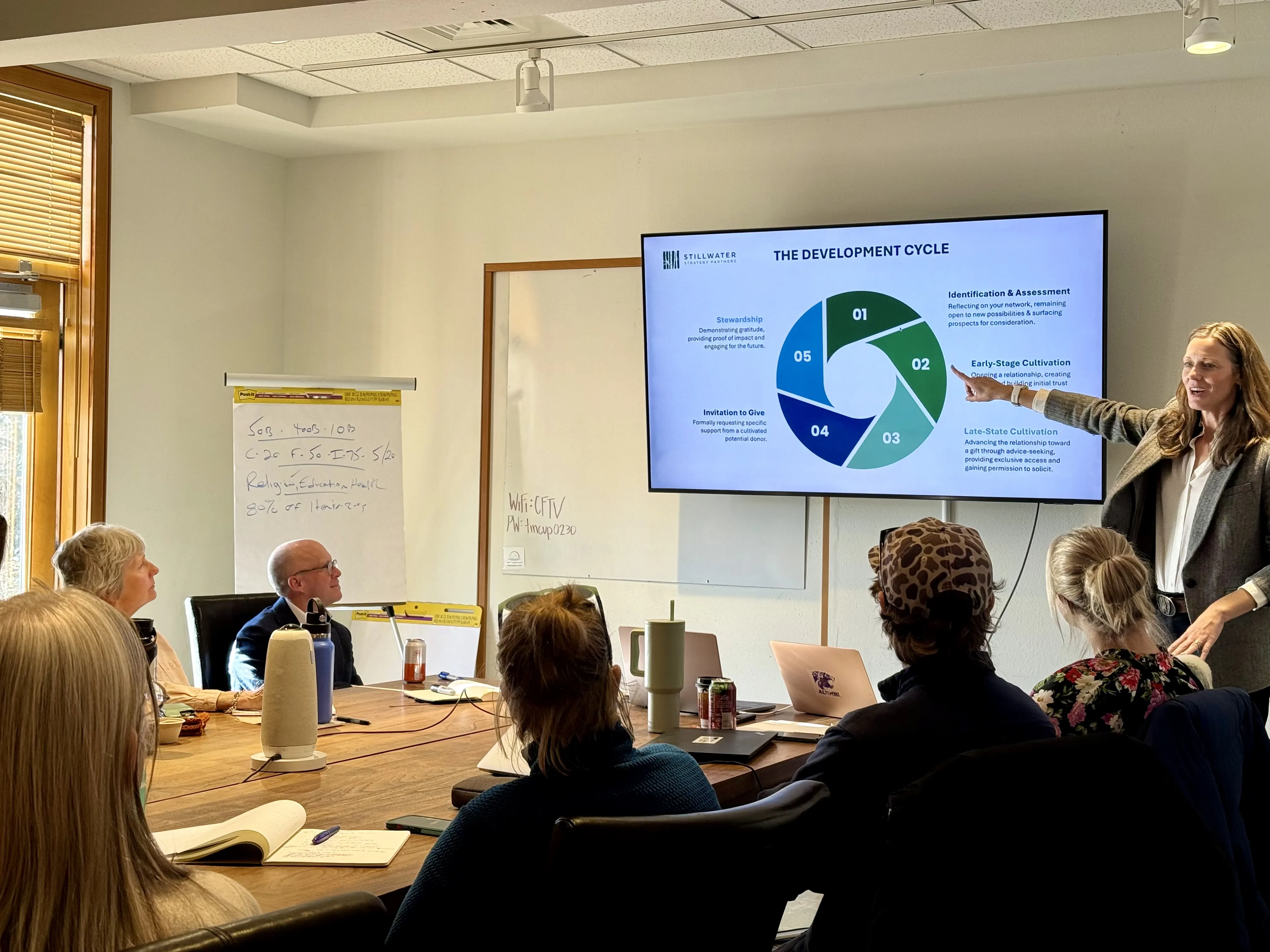 Community members at a Teton Valley Foundation event