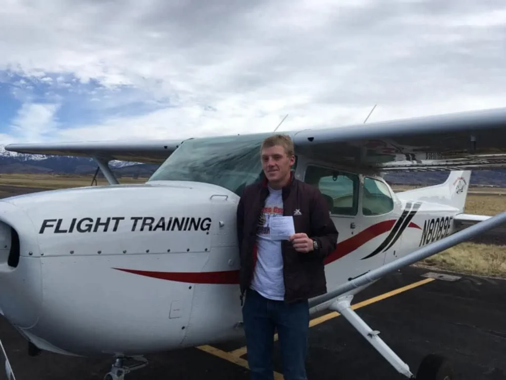 Scholarship winner earns his wings