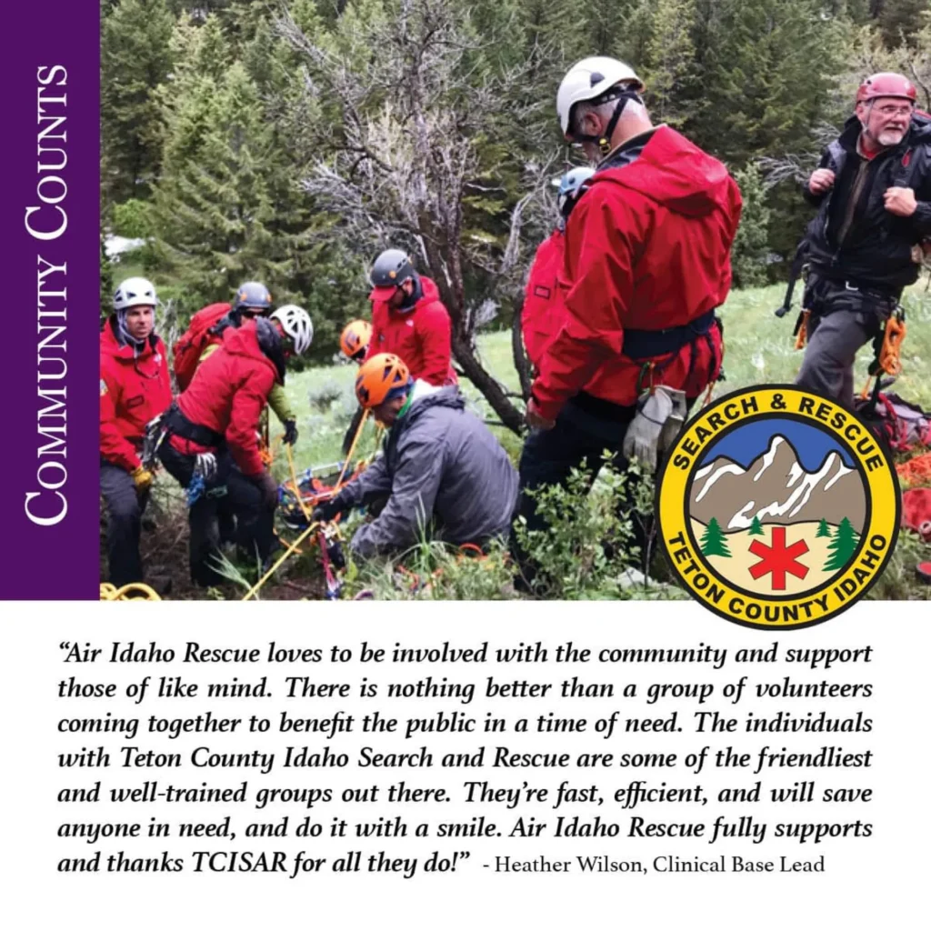 Community Counts! Teton County Idaho Search & Rescue