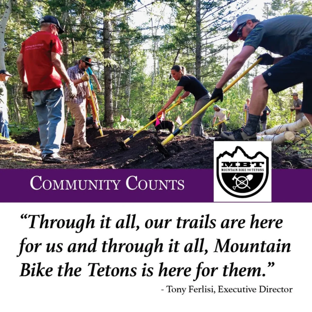 Community Counts! Mountain Bike the Tetons