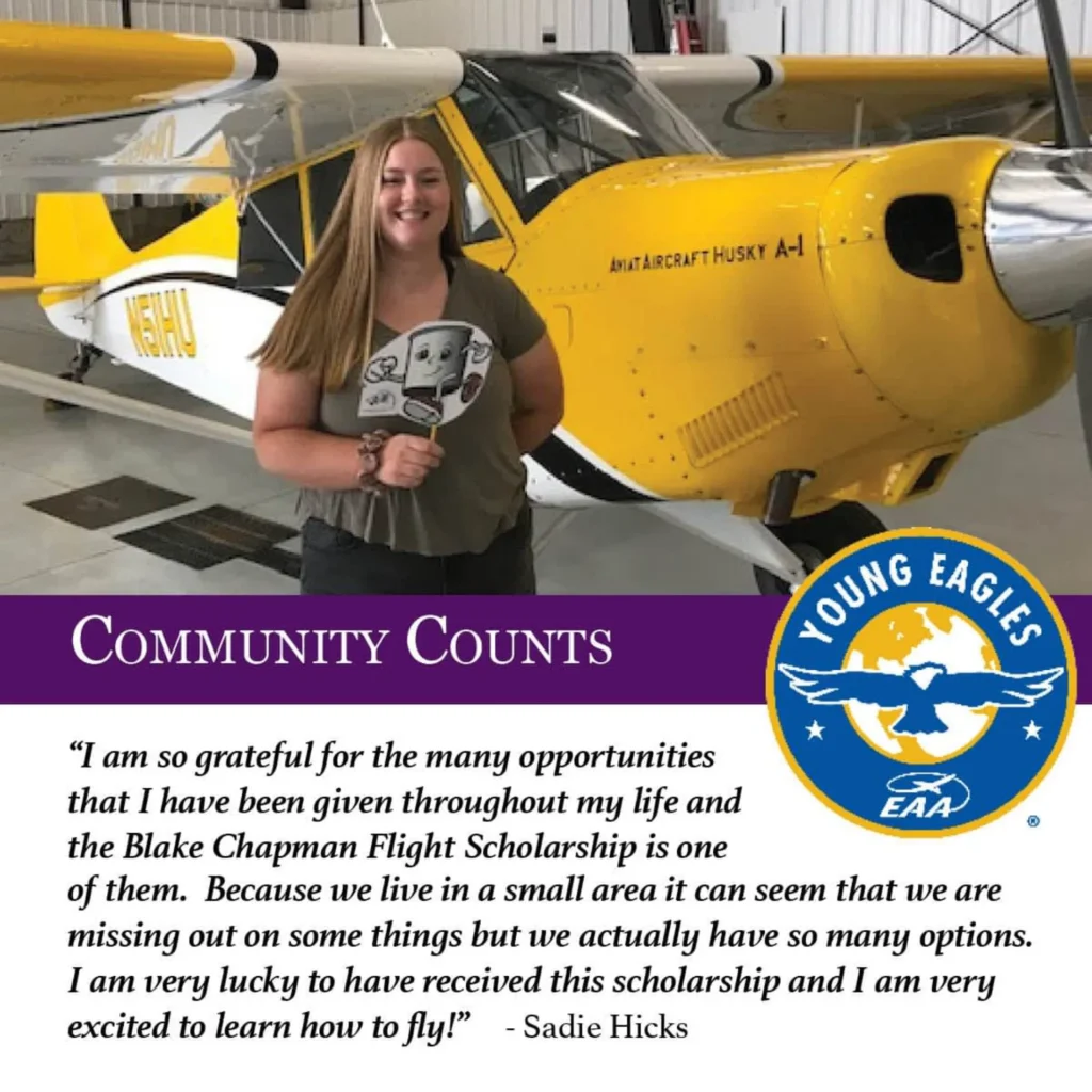 Community Counts! Blake Chapman Young Eagles Scholarship