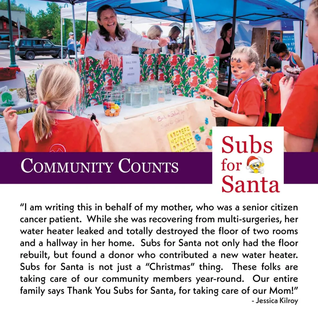 Community Counts: Subs for Santa