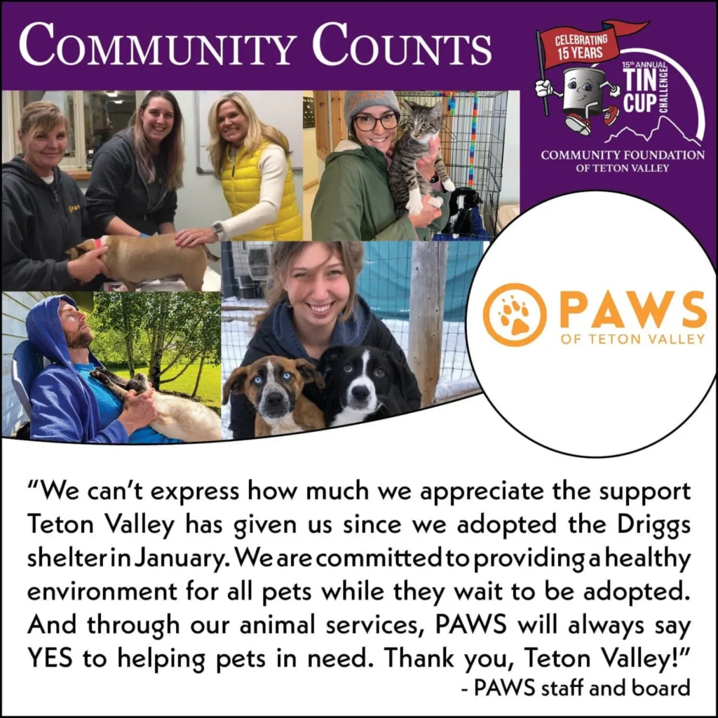 PAWS of Teton Valley: Tin Cup Challenge