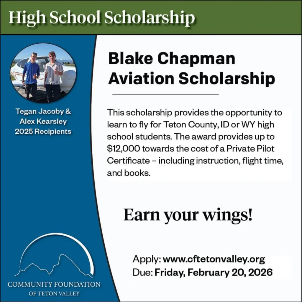 Earn your wings with the Blake chapman Aviation Scholarship