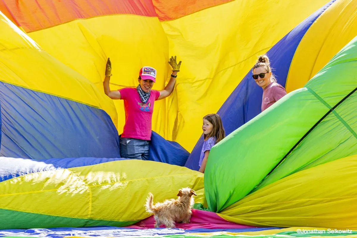 Nonprofit volunteers at a Teton Valley community event