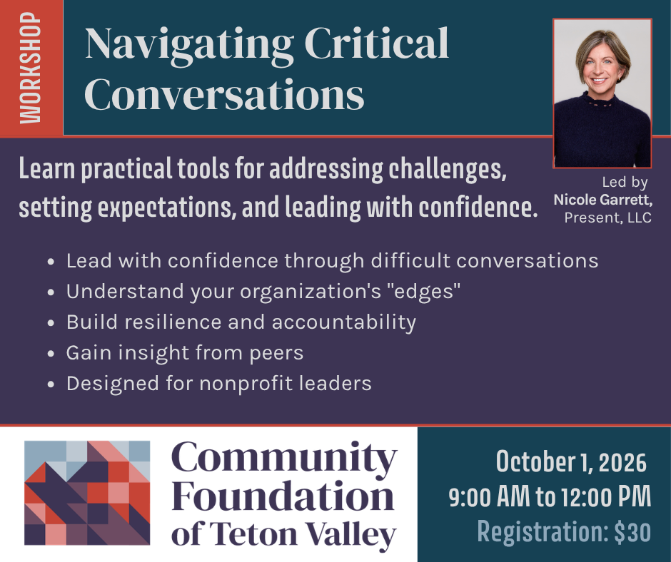 Navigating Critical Conversations workshop led by Nicole Garrett.