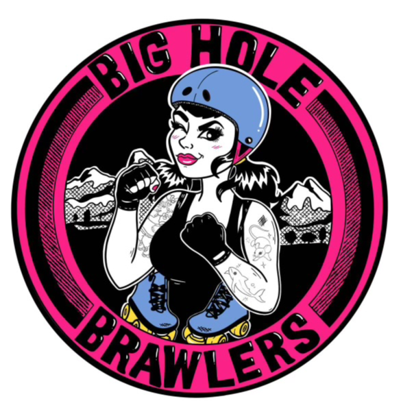 Big Hole Brawlers Roller Derby Corp logo