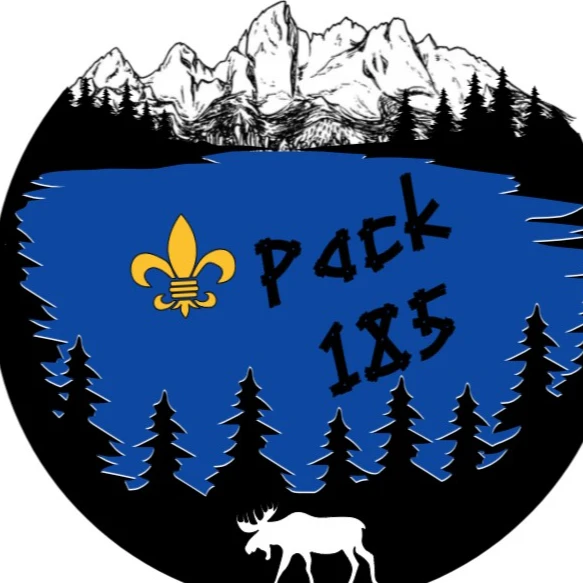 Scouting America (BSA)-Troop & Pack 185 logo